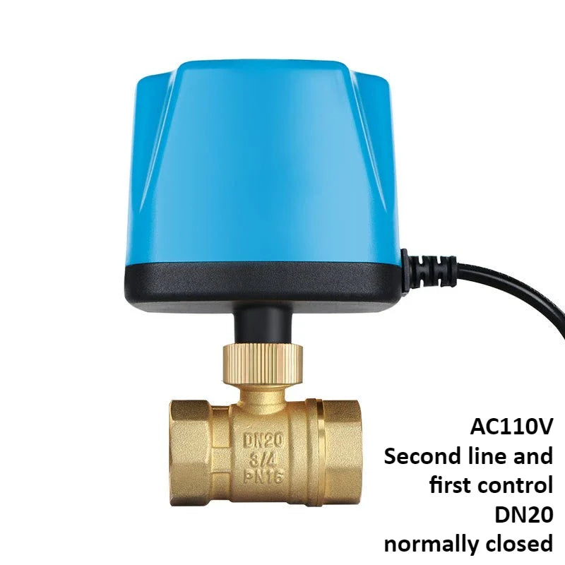 Brass Electric Ball Valve DC12V/24V | 1/2" to 2" Water Control