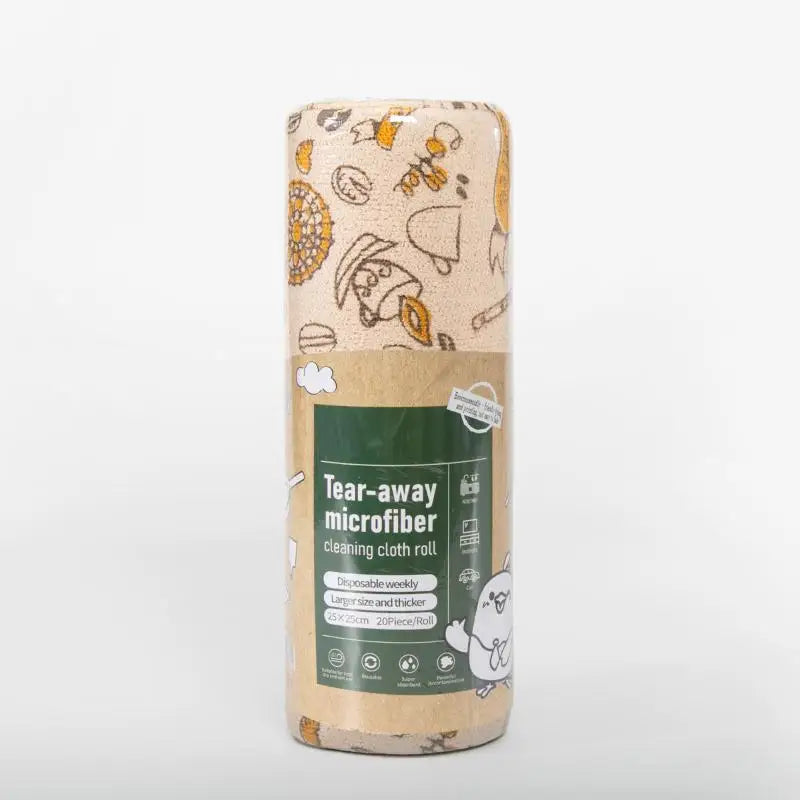 Reusable Microfiber Cleaning Cloth Roll | Cute Prints, 20 Sheets