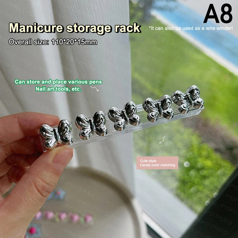 Cartoon Nail Brush Holder Stand Salon Pen Rack Accessoire Brushes For Manicure Tool Nail Art Brush Holder Carrier Storage Peaceful Pleasures Health and Wellness A8