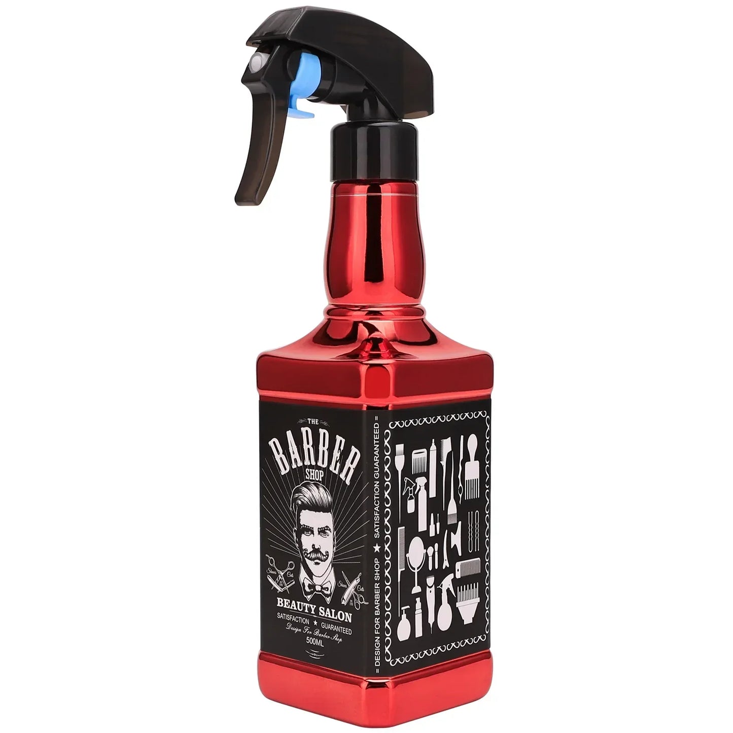 500ML Plating Barber Haircut Spray Bottle Empty Continuous Atomizer Water Sprayer For Salon Hairdresser Accessories Barber Tools Peaceful Pleasures Health and Wellness Red