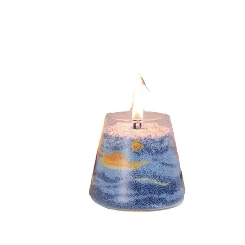 Sand powder candle diy sand painting candle Color Aromatherapy sand wax without cups Peaceful Pleasures Health and Wellness