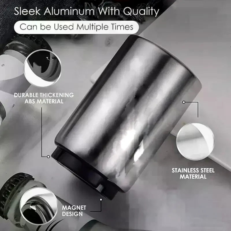 Automatic Magnetic Bottle Opener – Stainless Steel Push Down
