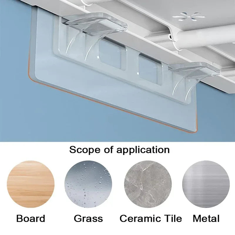 Cabinet Shelf Support Brackets – Non-Marking Adhesive, 6 or 12pk