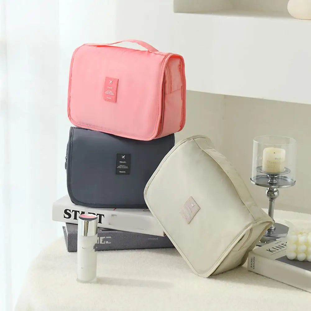 Waterproof Hanging Travel Makeup Bag & Toiletry Organizer