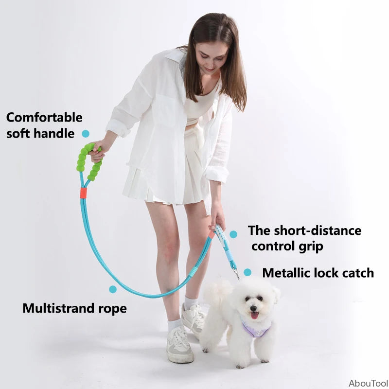 Hands-Free Dog Leash with Foam Handle | Adjustable Nylon
