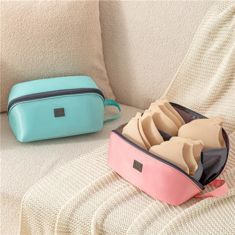 3-in-1 Travel Organizer Bag for Underwear, Bras & Socks