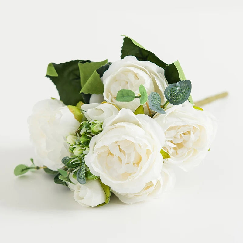 Silk Rose Artificial Flowers UV Protection | Wedding & Home Decor
