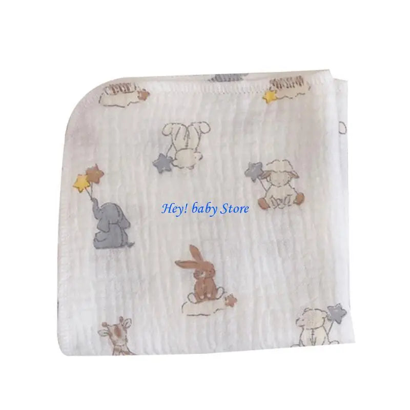 4-Layer Muslin Baby Burp Cloths | Soft Newborn Washcloths