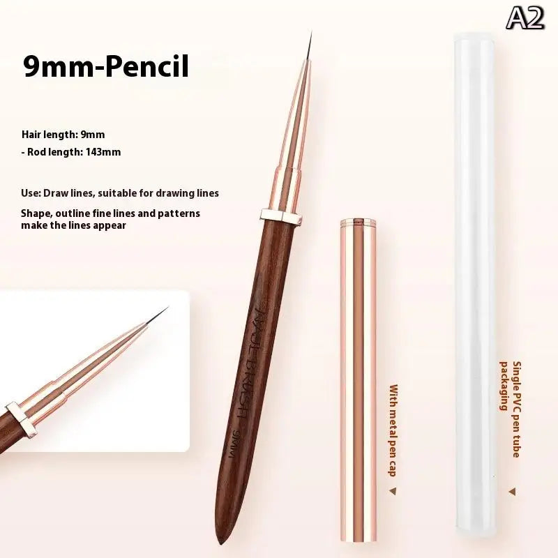 Sandalwood Nail Art Detail Brush – Manicure Painting Pen