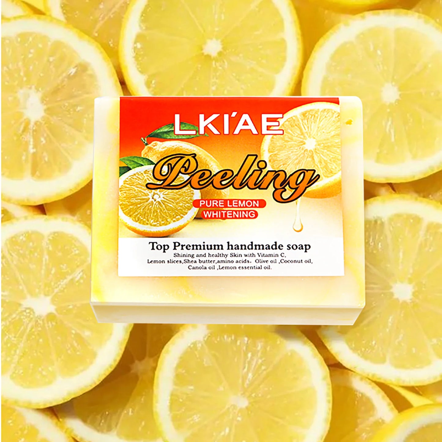 AILKE Lemon Brightening Soap Bar – Face & Body Cleanser 150g