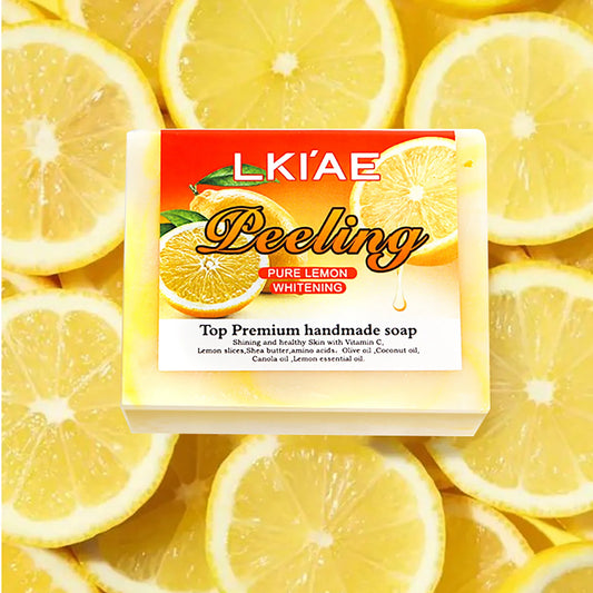 AILKE Lemon Brightening Soap Bar – Face & Body Cleanser 150g Brightening Soap Bar Peaceful Pleasures Health and Wellness