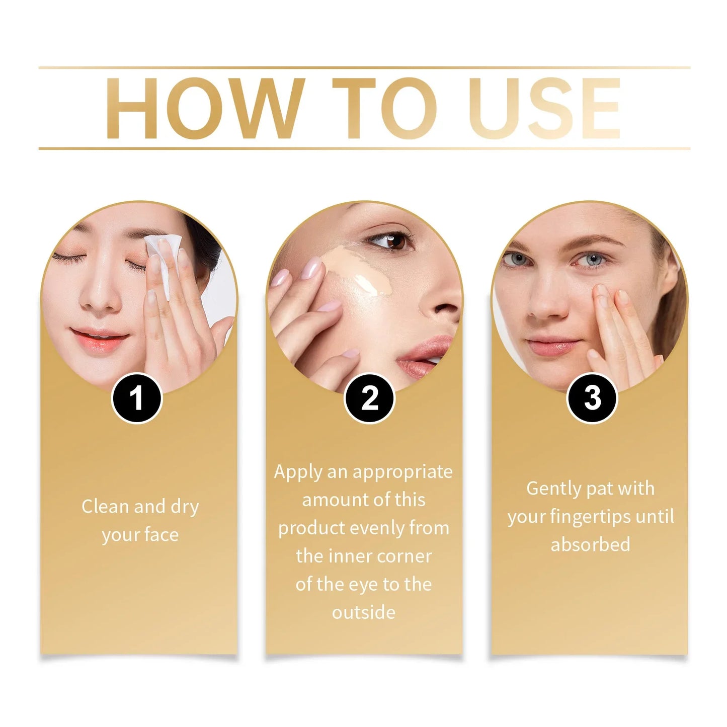 Full Coverage Eye Concealer Cream – Brightening & Waterproof