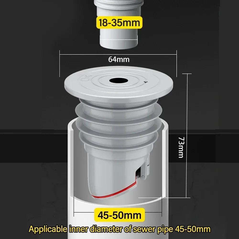 Anti-Odor Drain Plug Seal | Kitchen & Bathroom Floor Drain