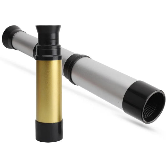 35Mm Pirate Telescope Zoomable Pocket Monocular Spyglass, Handheld Telescope for View Watching Games Travel Hiking Hunting Peaceful Pleasures Health and Wellness Gold