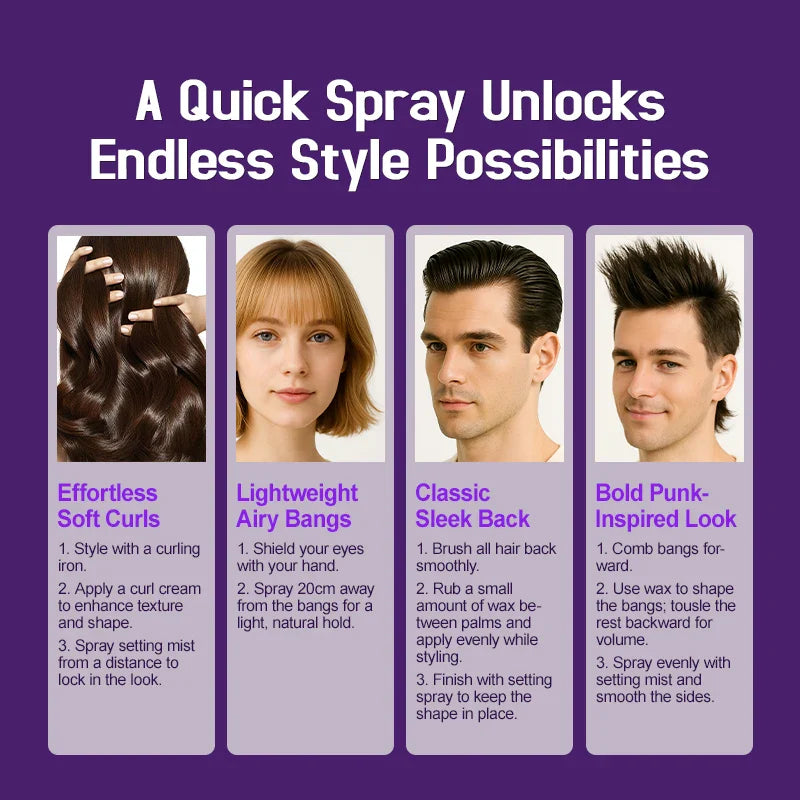 PURC Argan Oil Hair Styling Spray – Hold, Volume & Smooth