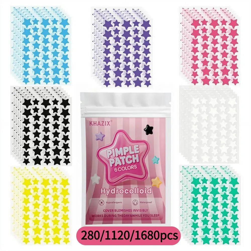 Star Hydrocolloid Acne Patches – Ultra-Thin Colorful Pimple Dots