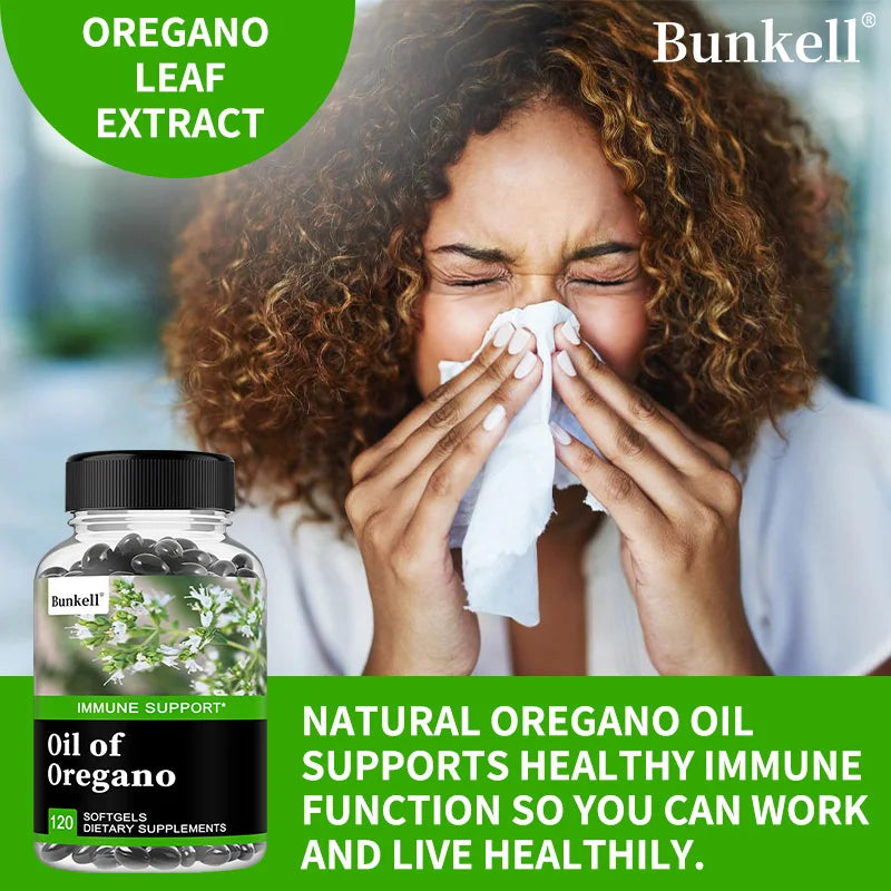 Oregano Oil Capsules - Carvacrol & Thymol, Immune, Digestive & Intestinal Flora Support, Antioxidant, Boosts Blood Circulation Peaceful Pleasures Health and Wellness