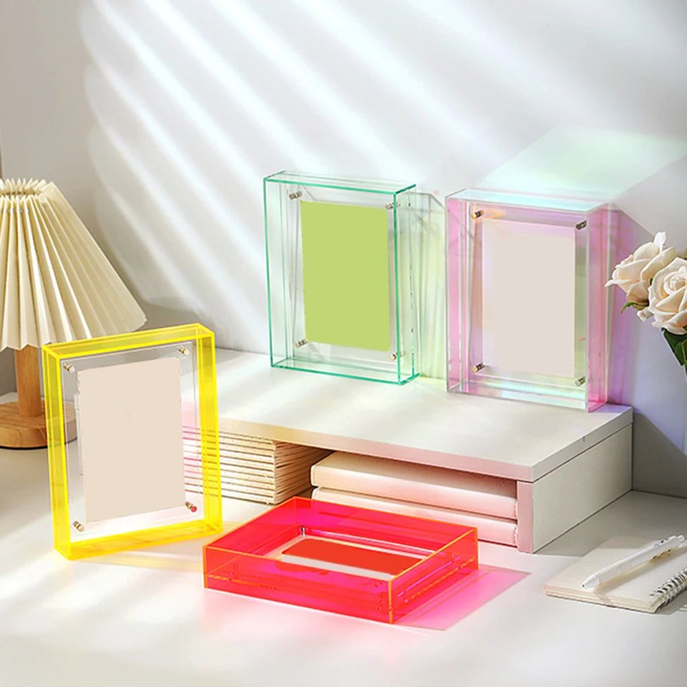 Acrylic Transparent Photo Picture Frame Diy Poster Hanging Wall Decor