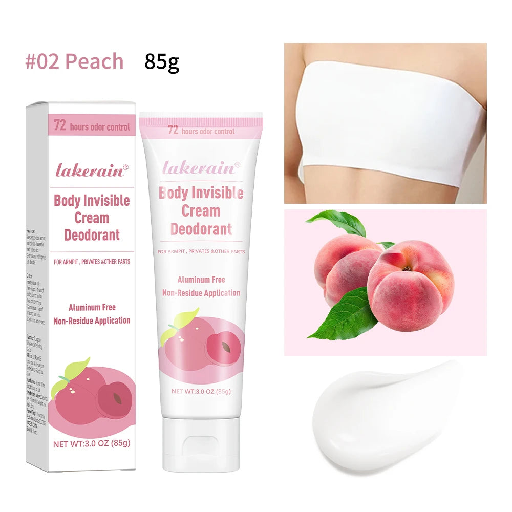 Perfume Cream Deodorant Cream Long Lasting Fragrance Blueberry Strawberry Fruit Fragrance Oil Aroma Cooling armpit Cream Peaceful Pleasures Health and Wellness 2Peach
