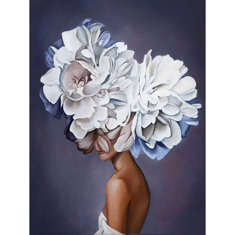 Paint by Numbers Kit Flower Girl – 60×75cm Canvas Art Set