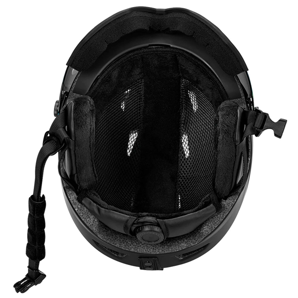 Women Snowboard Helmet Integrated Ski Men Removable Visor Goggles