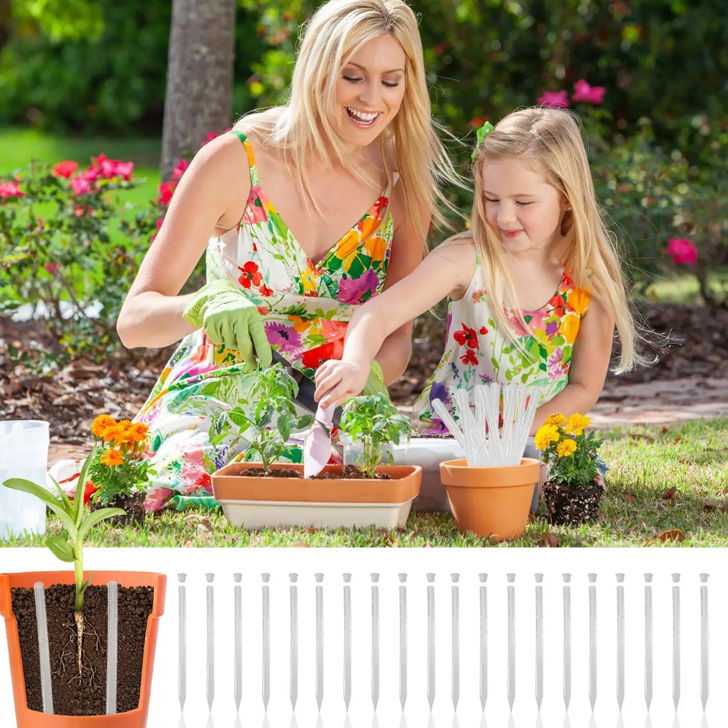 20-Piece Plant Soil Aerator Sticks | Prevent Overwatering 9.8"