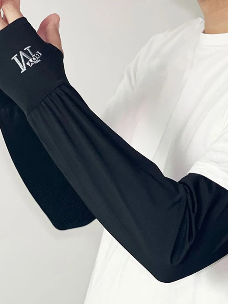 Men's UV Protection Ice Arm Sleeves | Cycling & Outdoor UV Arm Sleeves Peaceful Pleasures Health and Wellness 1Pairs 1