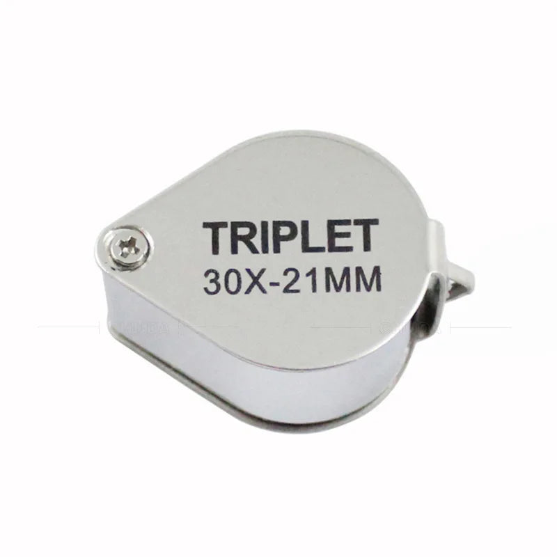 10x 20x 30x Jewelry Diamond Loupe Magnifier Tool Eye Magnifier Magnifying Glass Equipments Triplet Jewelers Eye Triplet Glass Peaceful Pleasures Health and Wellness
