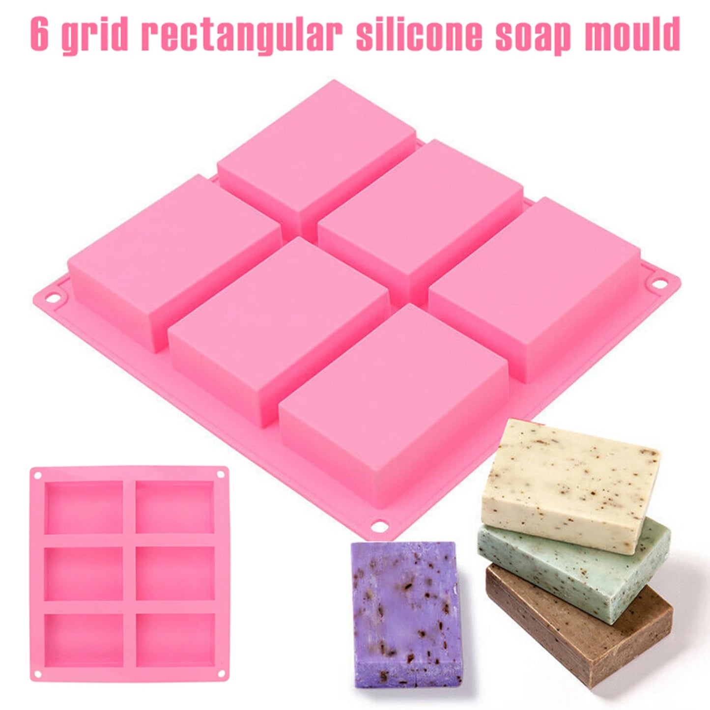 Silicone Soap Molds Heat Resistance And Reusable Baking Molds for Baking, Biscuit Chocolate Mold Peaceful Pleasures Health and Wellness
