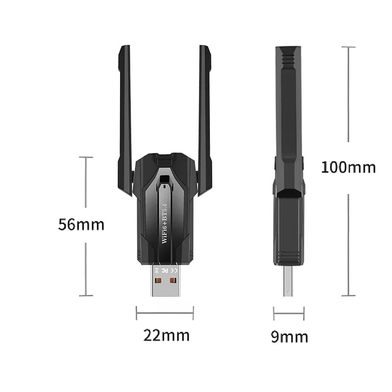 900Mbps USB WiFi Bluetooth5.4 Adapter 2in1 Network Card Dual Band 2.4G 5GHz Wi-Fi Antenna Mini Wireless Receiver PC Accessories Peaceful Pleasures Health and Wellness
