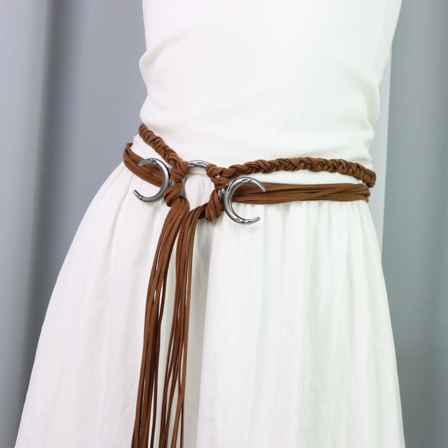 Women's Renaissance Medieval Tassel Long Rope Waistband Witch