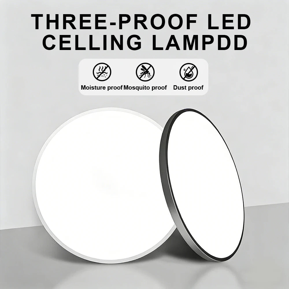 RUNTOIN Modern LED Circle Ceiling Light | Ultrathin Panel 220V