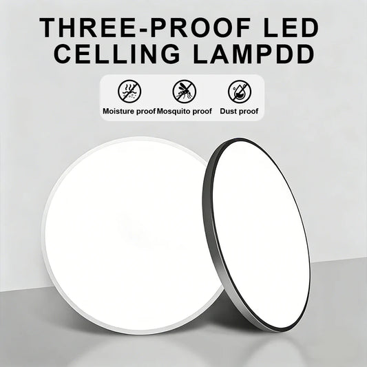 RUNTOIN Modern LED Circle Ceiling Light | Ultrathin Panel 220V LED Ceiling Light Peaceful Pleasures Health and Wellness
