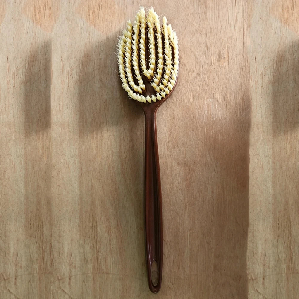 Natural Bristle Body Brush – Long Handle Back Scrubber for Dry Brushing & Exfoliation Peaceful Pleasures Health and Wellness 1 PC