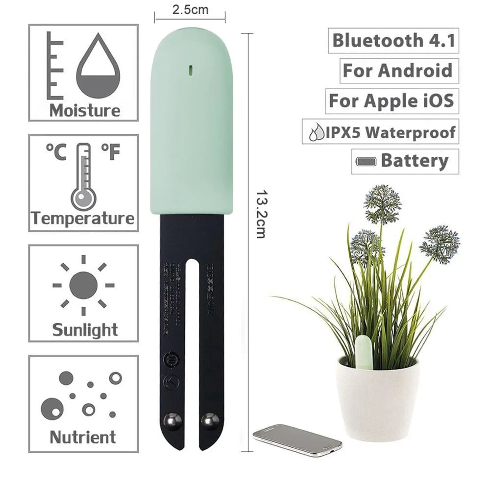HHCC Flower Monitor Flora Garden Care Plant Grass Soil Water Fertility Smart Tester Sensor Flower Gardening Detector For Xiaomi Peaceful Pleasures Health and Wellness
