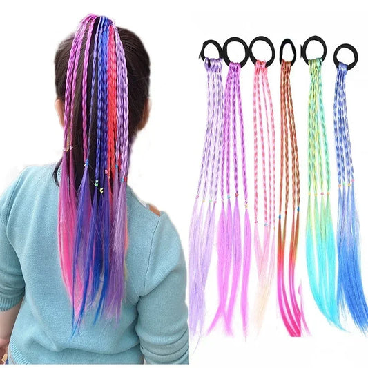 10pcs Colorful Hair Ornament, Ponytail Wigs, Headbands, Rubber Bands, Hair Accessories, Headwear Peaceful Pleasures Health and Wellness