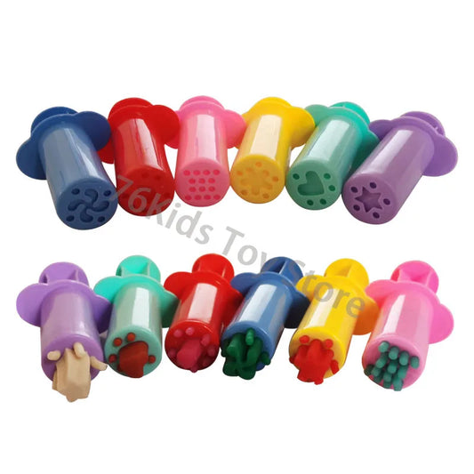Creative Needle Tube Extruders Play Dough Accessories Molds Kids Peaceful Pleasures Health and Wellness