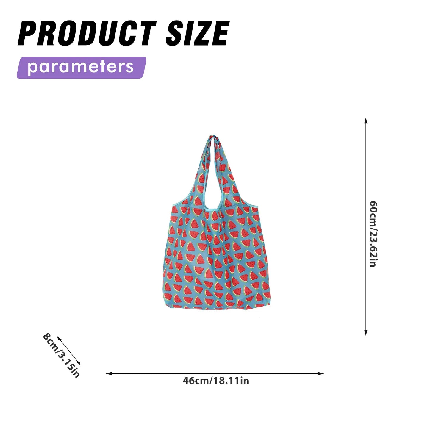 Foldable Reusable Shopping Bags Strong Load-bearing Capacity Eco-friendly Bags for Grocery Store Supermarket Peaceful Pleasures Health and Wellness