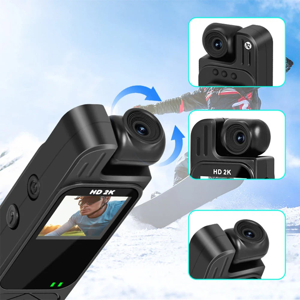 Mini Body Cam 2K 1080P HD Night Vision & Motion Detection