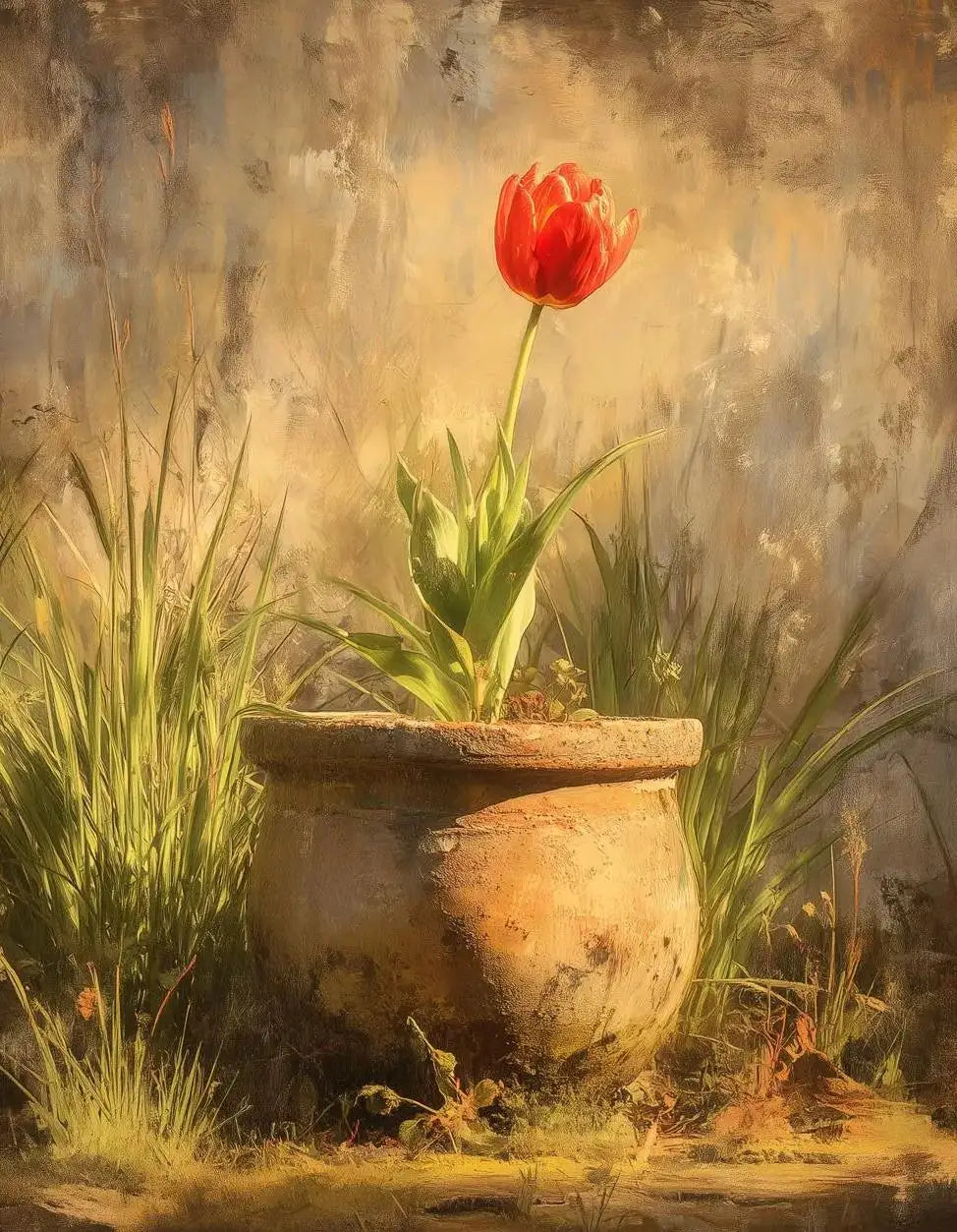 Rural Retro Garden Farm Wooden House Still Life Painting Art Poster Canvas Printing Living Room Sofa Background Wall Deco Peaceful Pleasures Health and Wellness 6 50x70cm Unframed