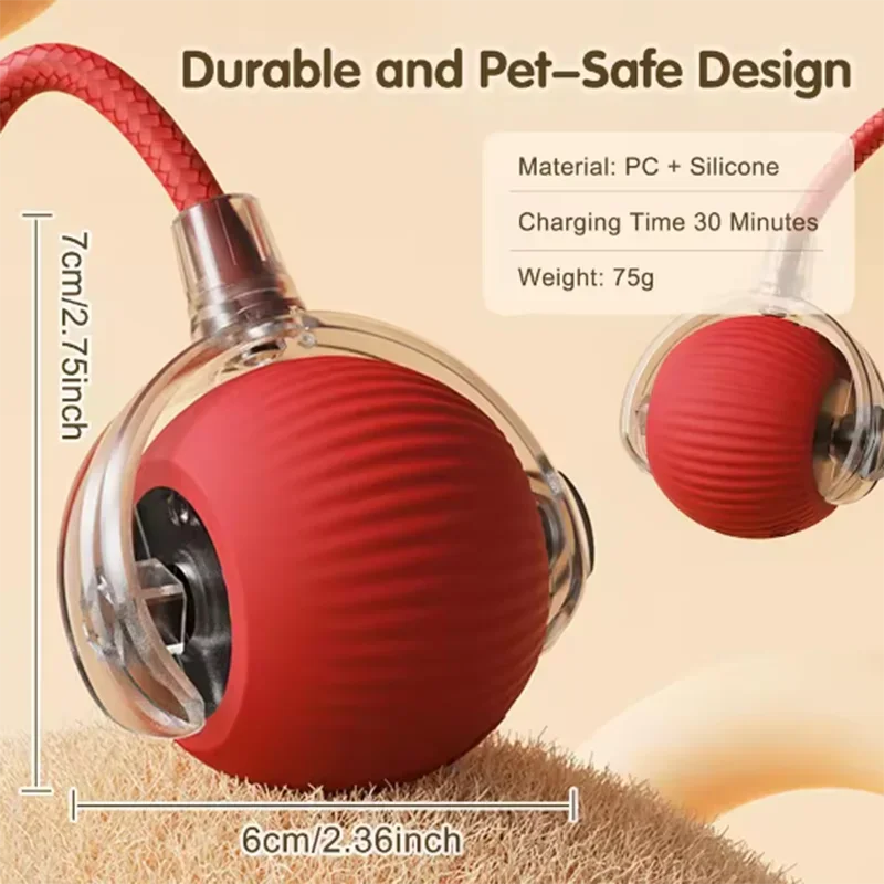 Interactive Pet Ball Toy – Auto Obstacle Avoidance Cat & Dog Interactive Pet Toy Peaceful Pleasures Health and Wellness