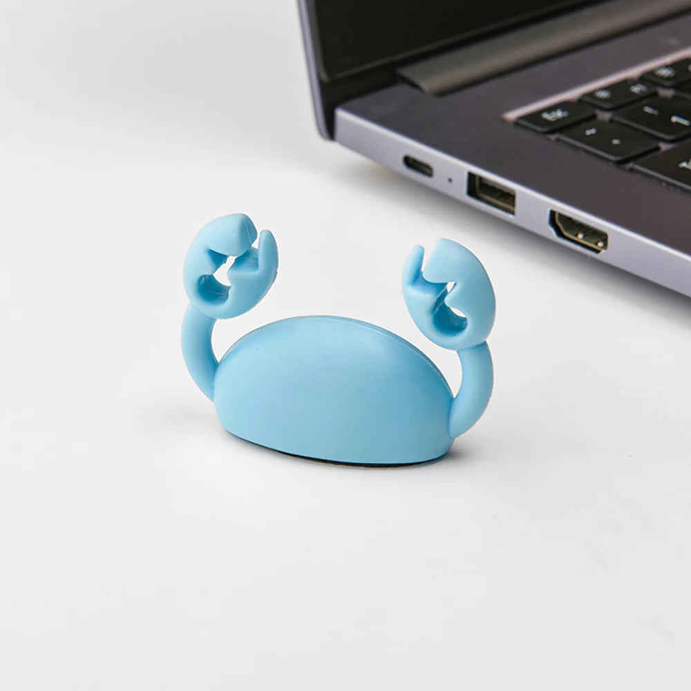 Cartoon Crab Cable Organizer Mobile Charging Holder Storage Bundle