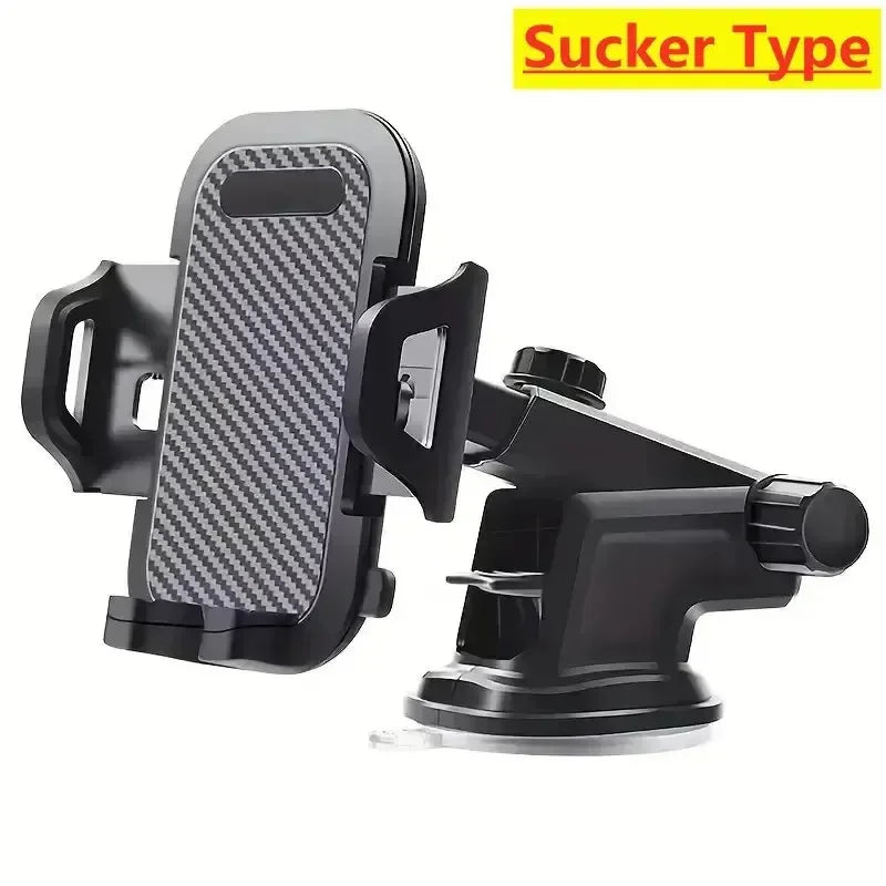 Dashboard Car Phone Holder | Gravity Suction Cup Mount All Phones