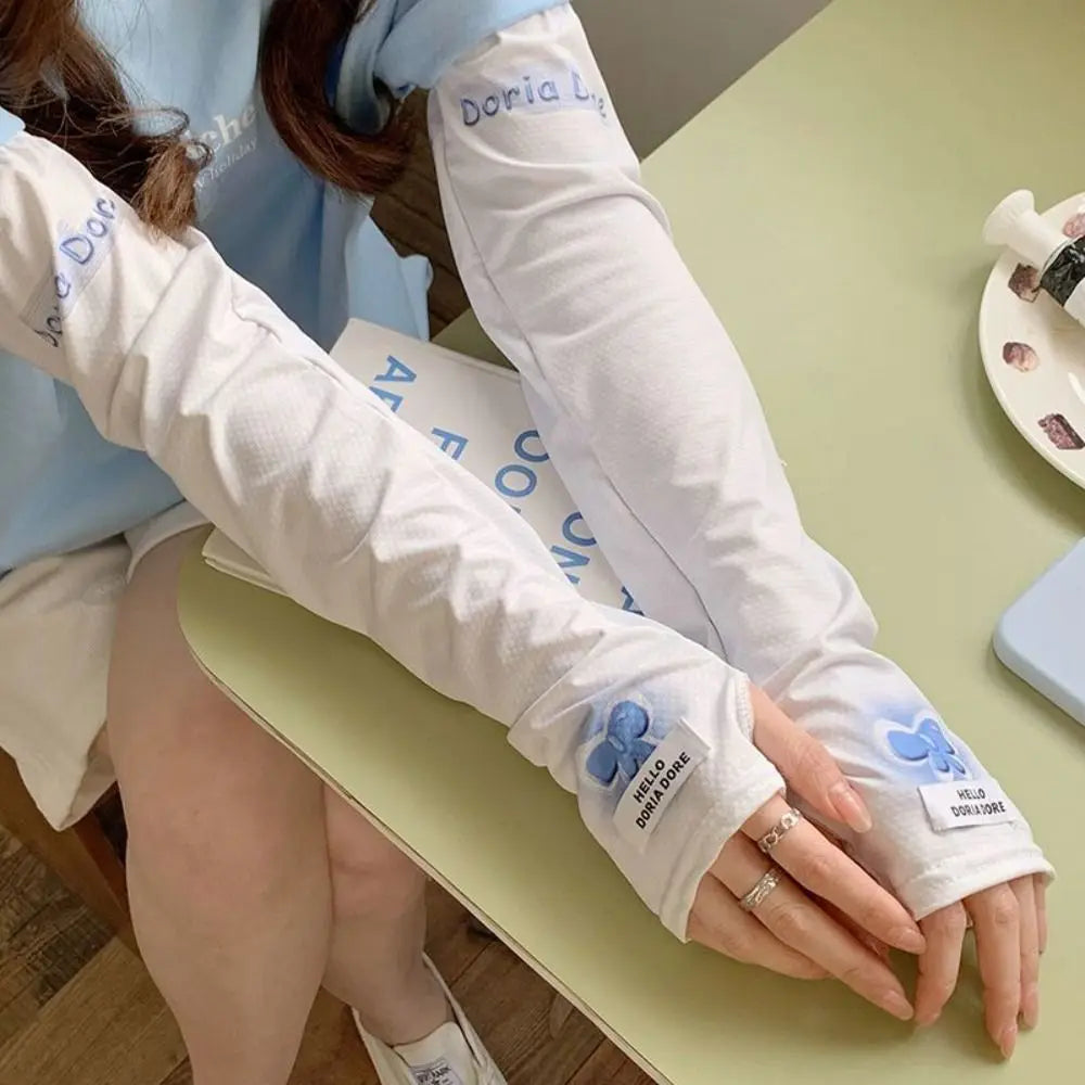 UV Protection Ice Silk Arm Sleeves – Breathable Sun Cover