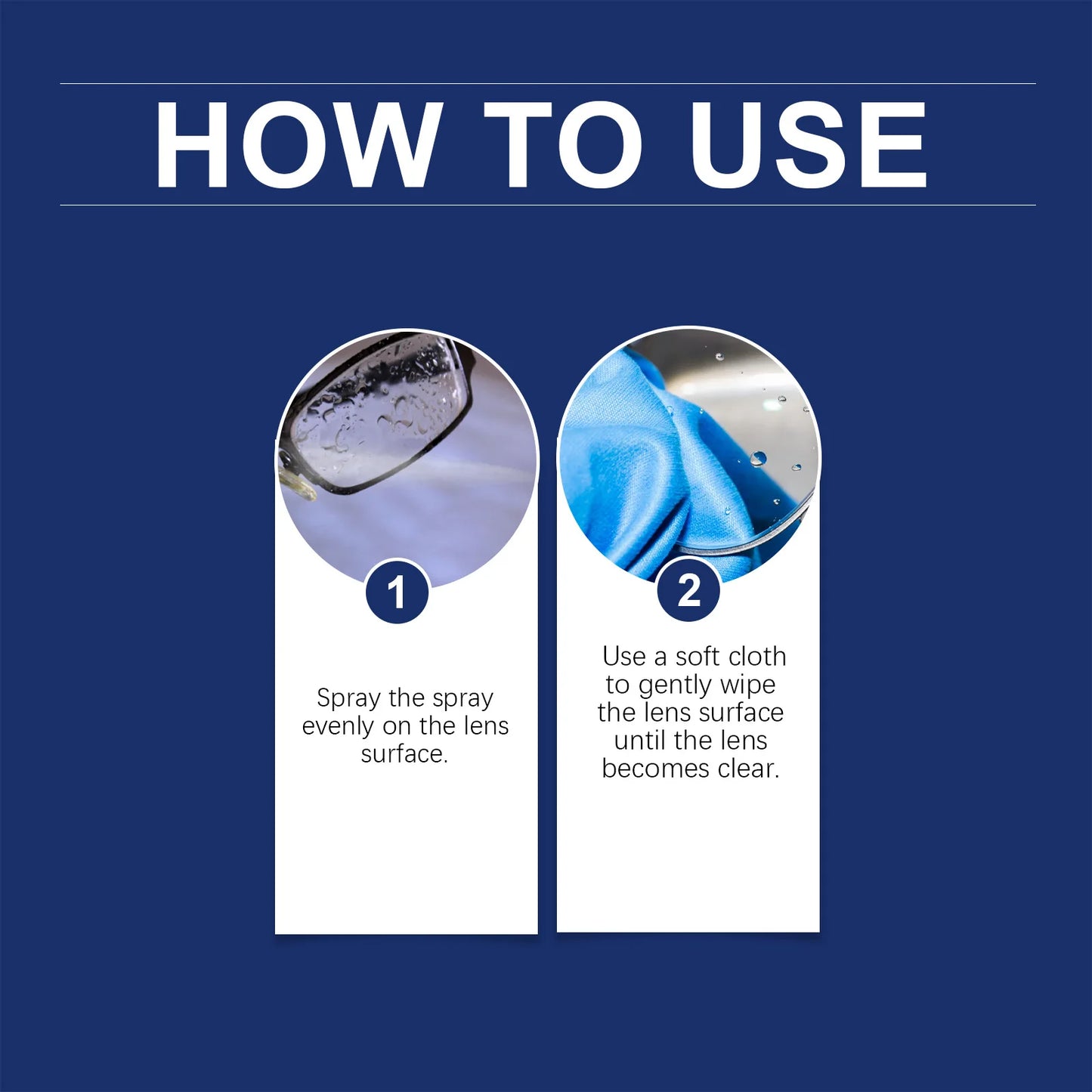Anti-Fog Eyeglass Cleaning Spray | Lens Cleaner & Defogger 20ml