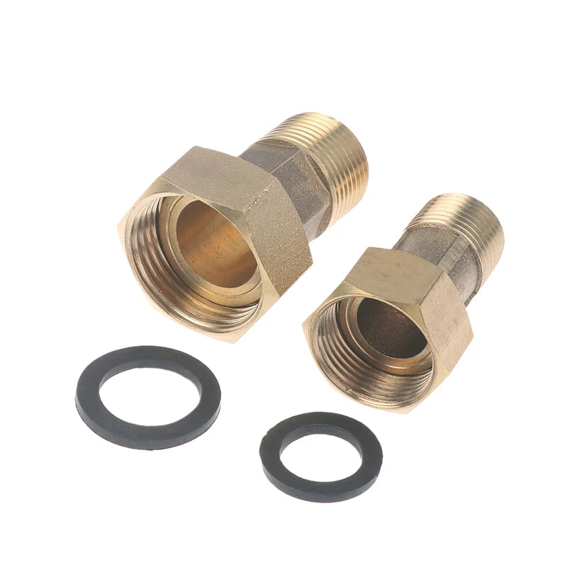 New 1/2 Inch 3/4 Inch Tap Water Meter Pump Adapter Male To Female Threaded Fitting Coupler Connector For Water Meter Peaceful Pleasures Health and Wellness