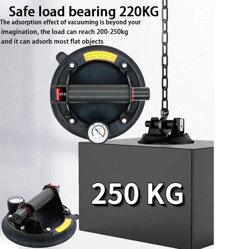 New 8 Inch 200KG-250KG Air Pump Vacuum Suction Cups Powerful Heavy-Duty Strong Hand Pump Sucker Lifted Magnets Handling Tools Peaceful Pleasures Health and Wellness