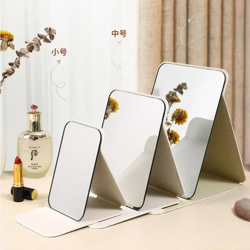 Portable Tri-Fold Desktop Makeup Mirror | Freestanding Vanity