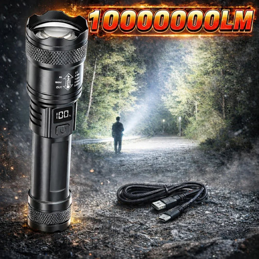 KDULIT Super Bright LED Flashlight | IP67 Waterproof Type-C Rechargeable LED Flashlight Oasis Select