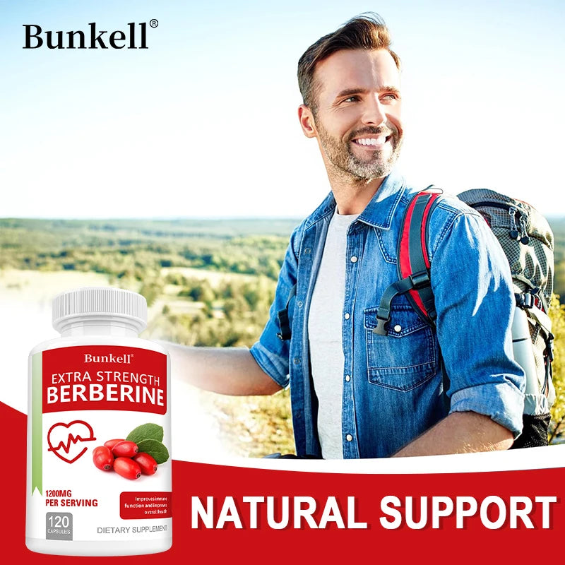 Berberine HCl 1200mg - Enhance Energy, Metabolism, Cardiovascular & Digestive Health, Immune Support, Anti-oxidant, Anti-aging Peaceful Pleasures Health and Wellness